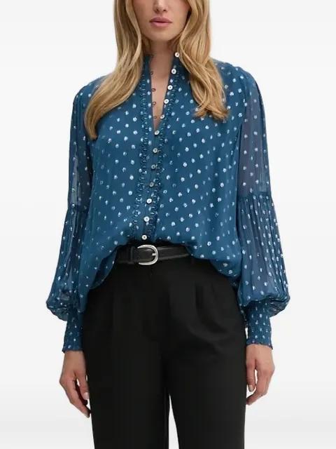 balloon-sleeve shirt by BRUUNS BAZAAR