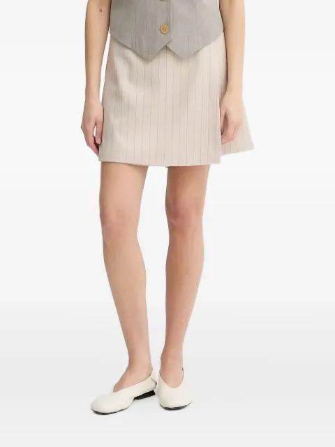 pinstripe tailored shorts by BRUUNS BAZAAR