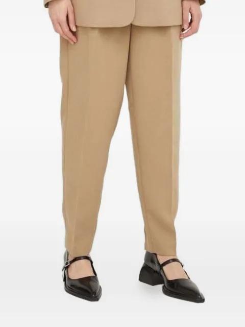 pleated high-waisted trousers by BRUUNS BAZAAR