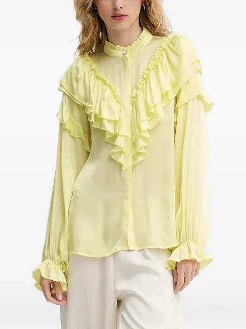 ruffled blouse by BRUUNS BAZAAR