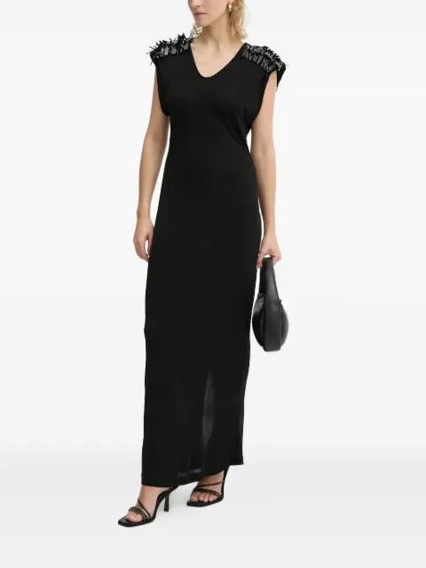 sequin-embellished V-neck maxi dress by BRUUNS BAZAAR