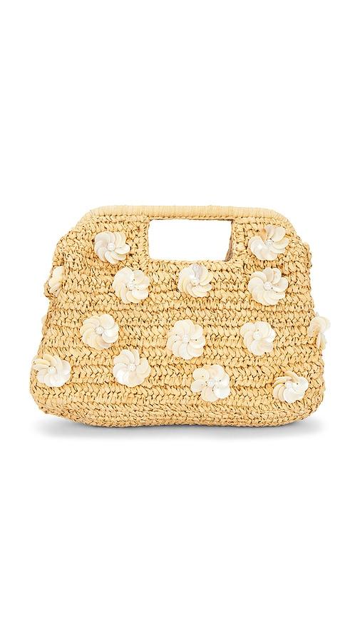 BTB Los Angeles Dottie Clutch Bag in Tan by BTB LOS ANGELES