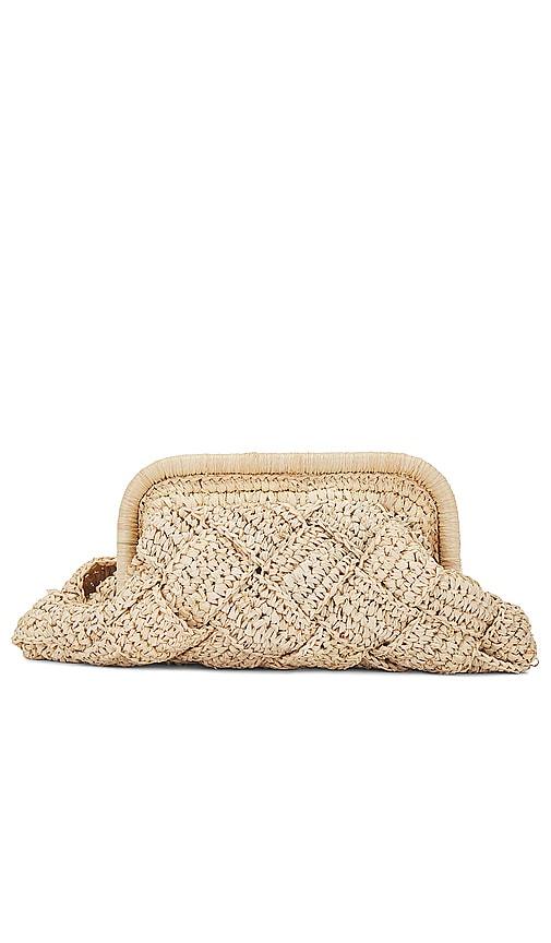 BTB Los Angeles Gigi Framed Clutch in Beige by BTB LOS ANGELES