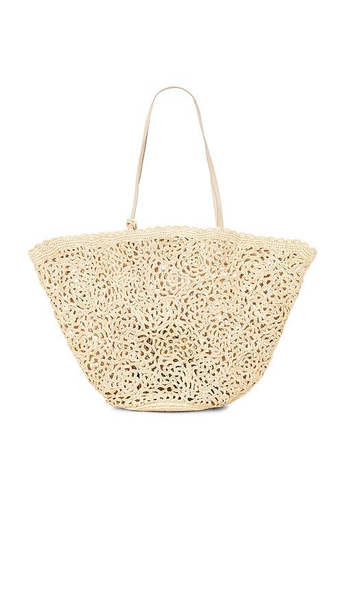BTB Los Angeles Lacera Tote in Tan by BTB LOS ANGELES