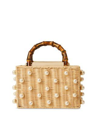 Chloe Small Rattan Handbag by BTB LOS ANGELES