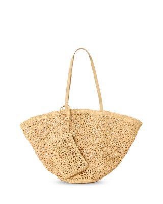 Lacera Raffia Tote by BTB LOS ANGELES