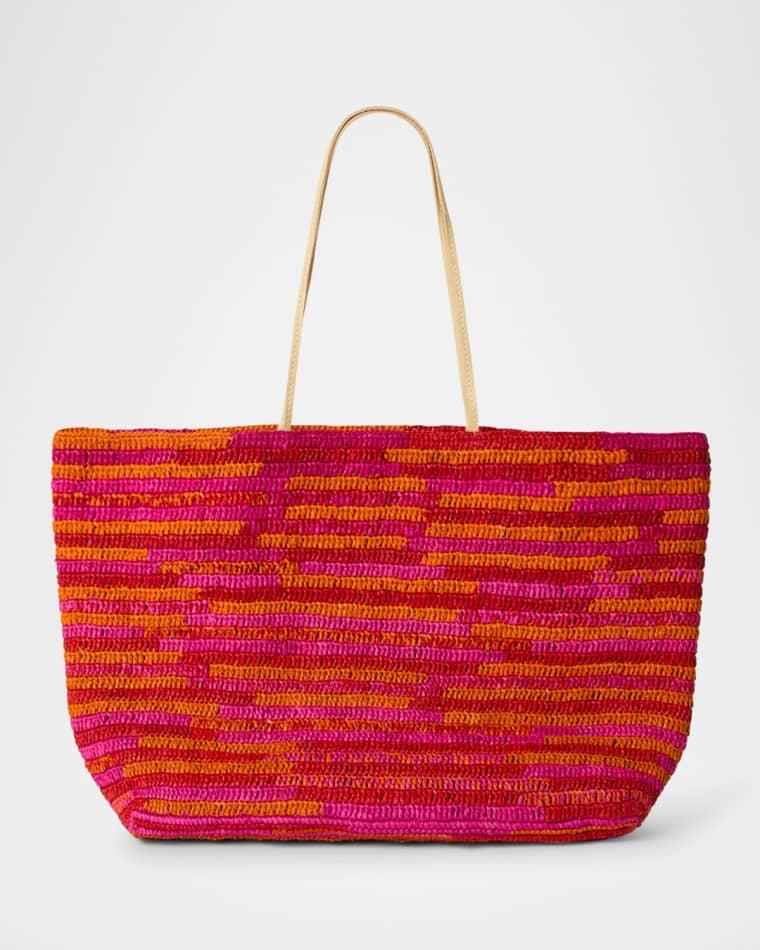 Woven Straw Tote Bag by BTB LOS ANGELES