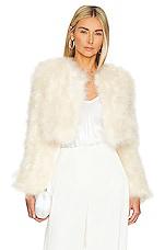 Bubish Manhattan Crop Jacket in Cream by BUBISH