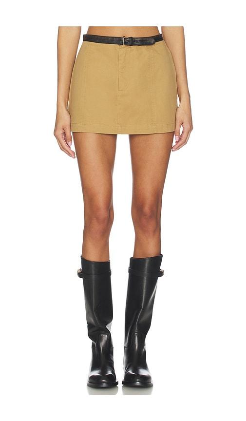Bubish Olivia Skirt in Tan by BUBISH
