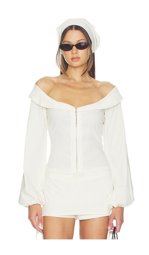 BUCI Budva Blouse in Ivory by BUCI