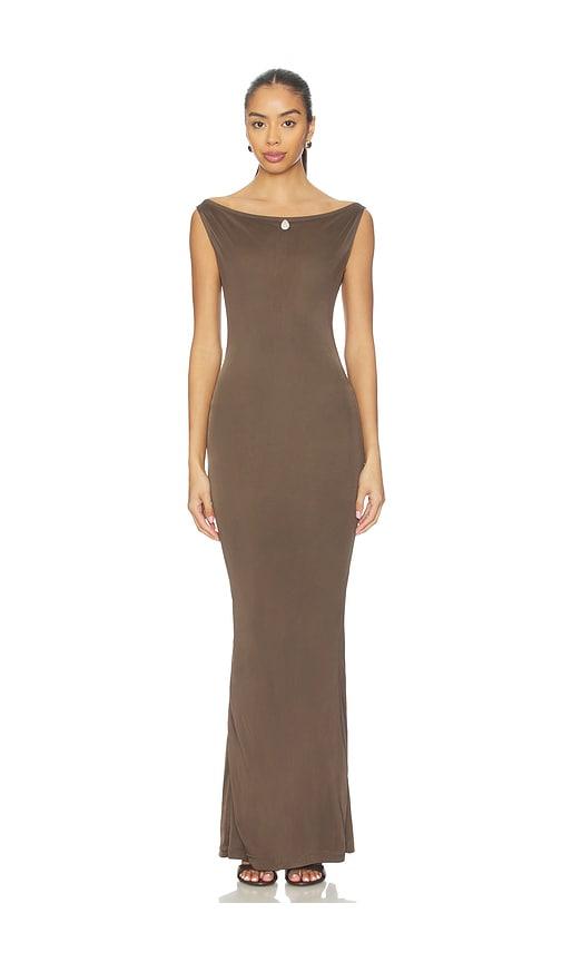 BUCI Heron Dress in Brown by BUCI
