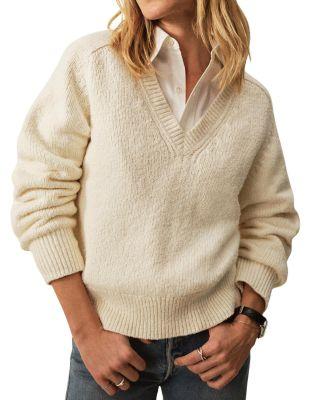 Soft Spun V Neck Sweater by BUCK MASON