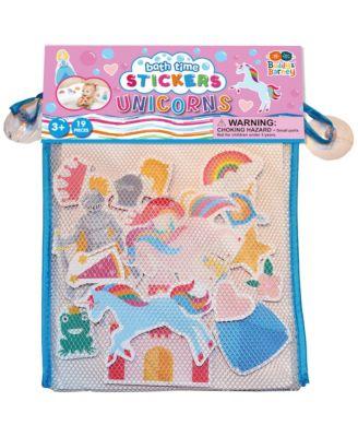 Unicorn Bath Time Stickers 18 Foam Pieces by BUDDY&BARNEY