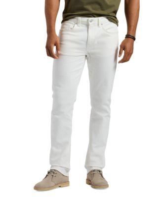 Men's Straight Six Sleek White Jeans by BUFFALO DAVID BITTON