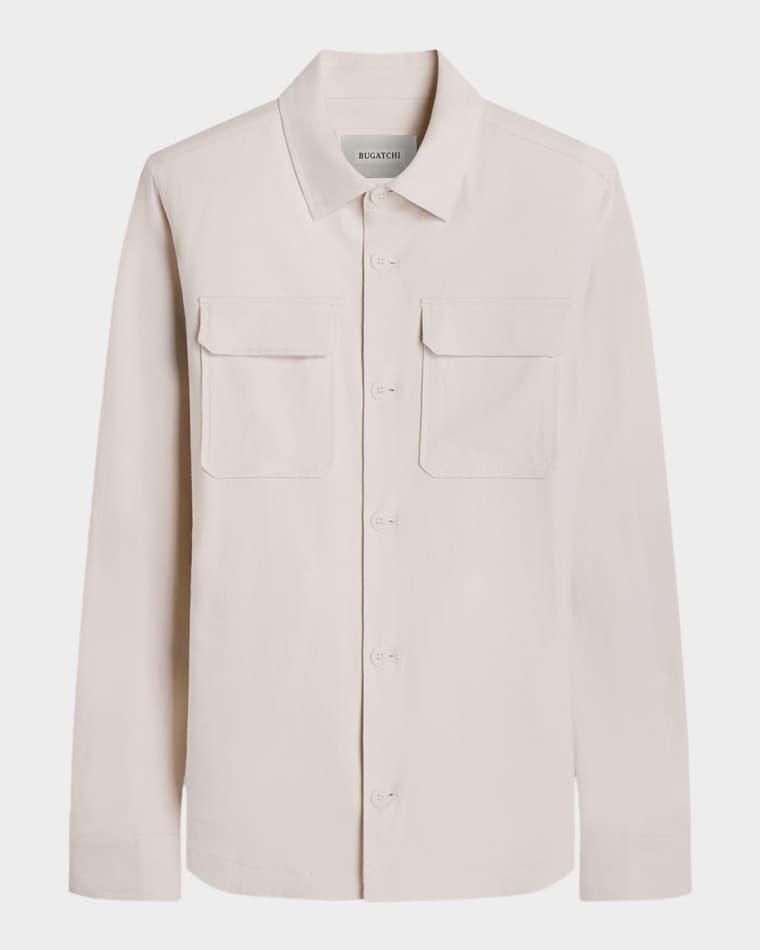 Men's Aerolinen Button-Front Shirt by BUGATCHI