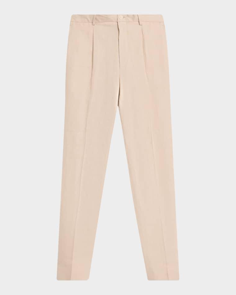 Men's Aerolinen Tailored Fit Pleated Pants by BUGATCHI