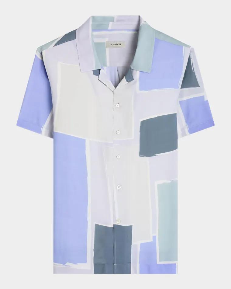 Men's Jackson Abstract Camp Shirt by BUGATCHI
