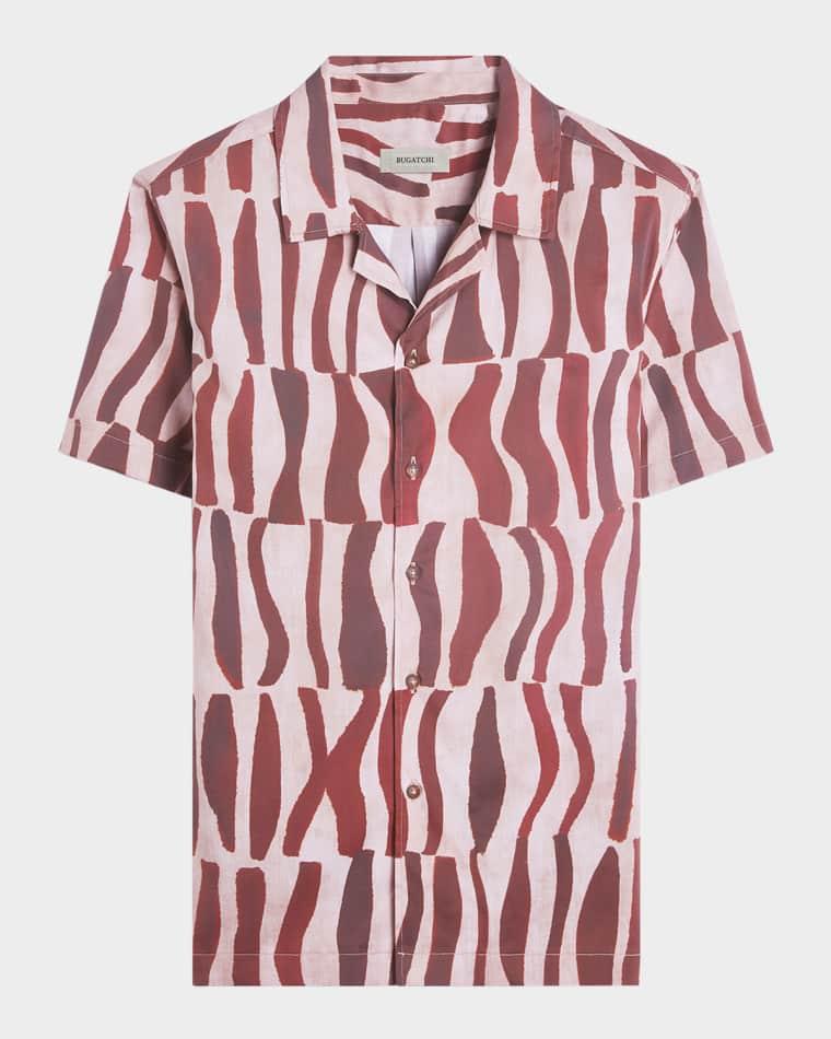 Men's Jackson Abstract Camp Shirt by BUGATCHI