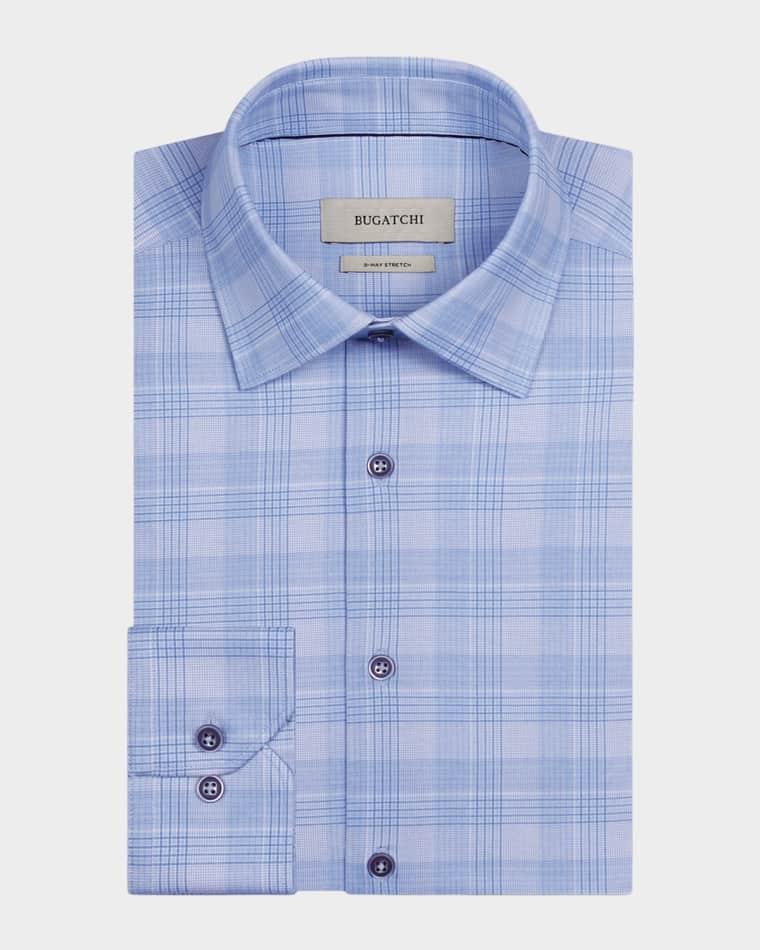 Men's James OoohCotton® Graph Plaid Dress Shirt by BUGATCHI