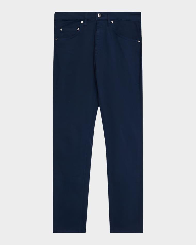 Men's Preston Stretch Cotton Five-Pocket Pants by BUGATCHI