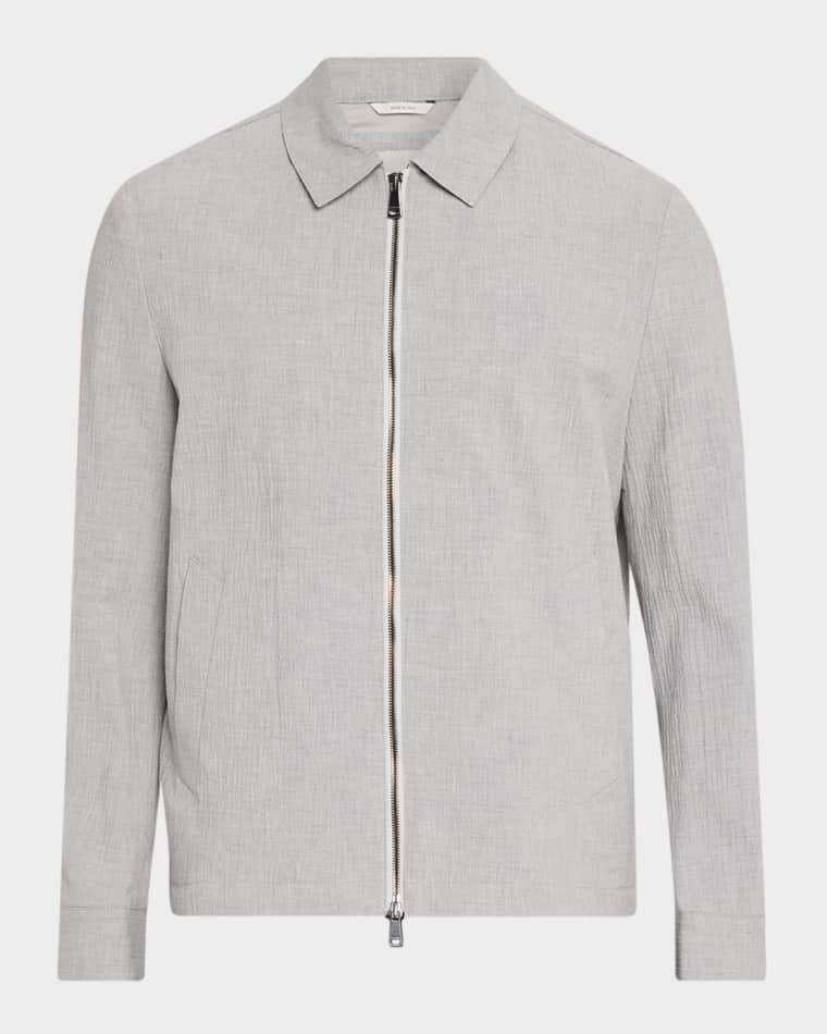 Men's Seersucker Blouson Jacket by BUGATCHI