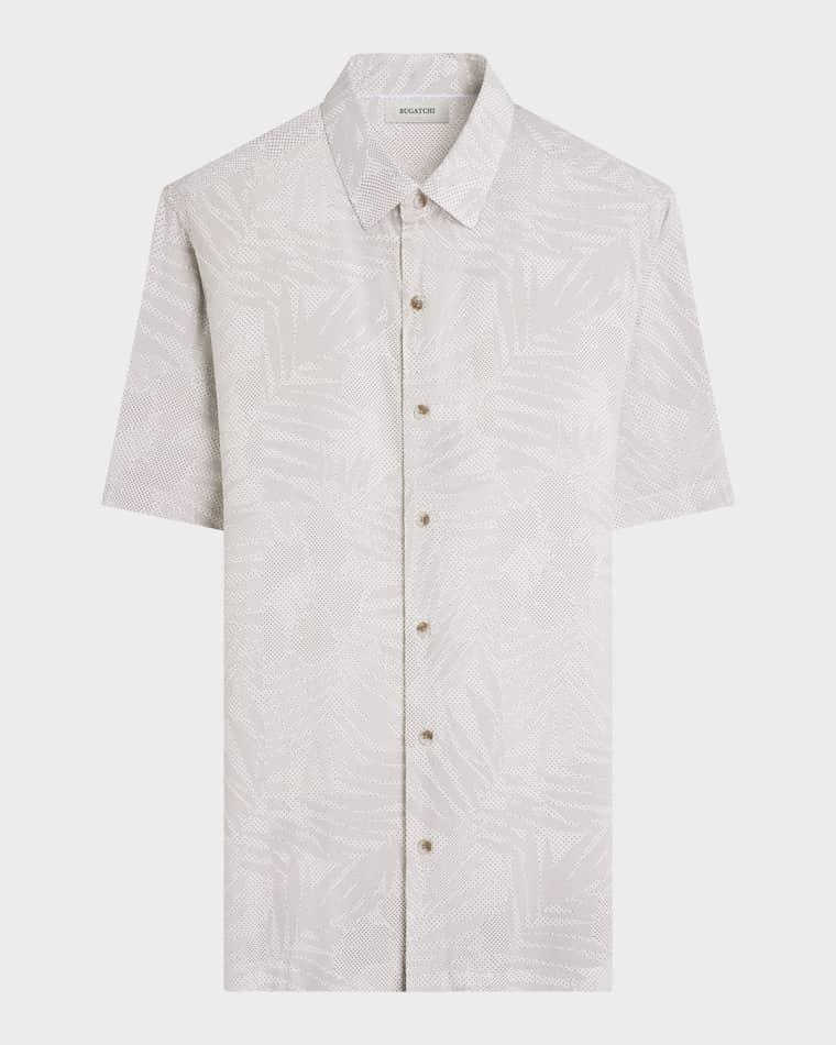 Men's Vero Micro-Dot Short-Sleeve Shirt by BUGATCHI