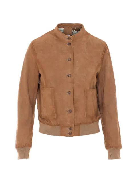 suede bomber jacket by BULLY
