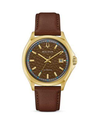 Tony Bennett NYC Brown Strap Watch by BULOVA