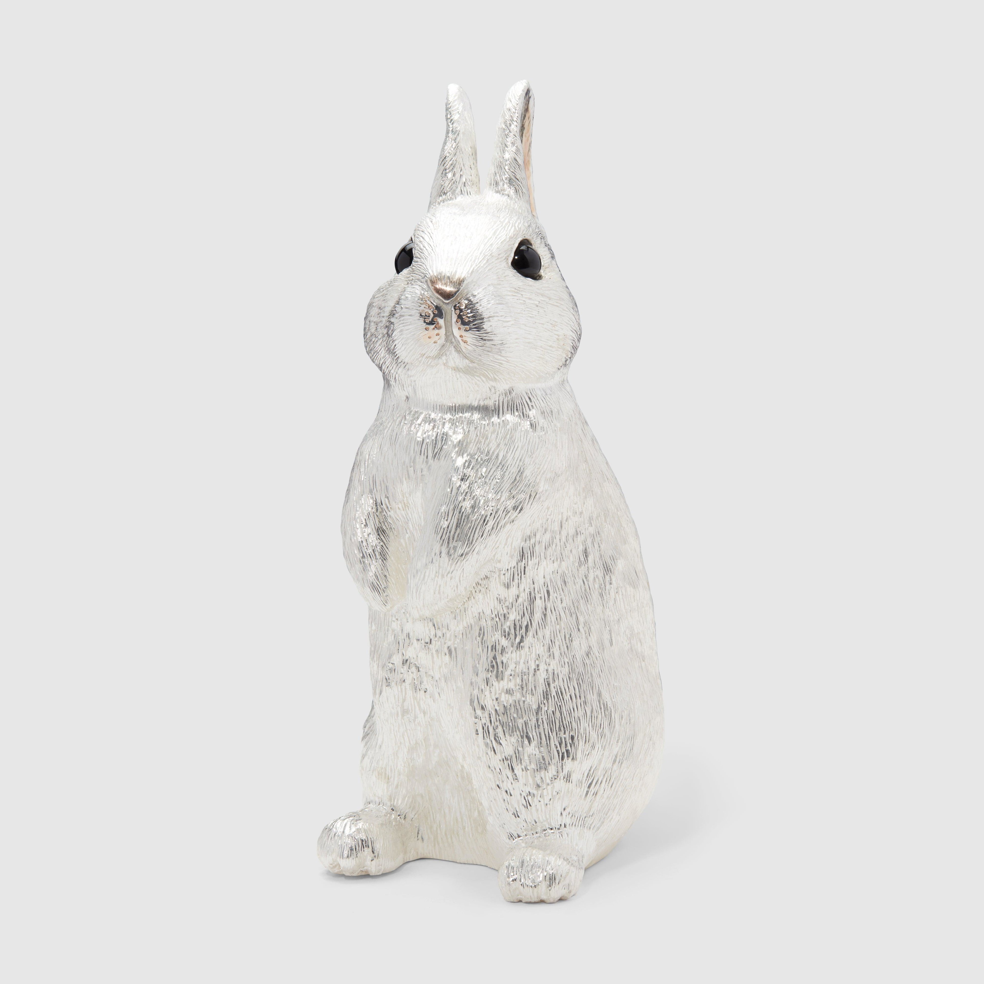 BUNNEY - DSM Exclusive Standing Rabbit Coin Bank - (Silver) by BUNNEY
