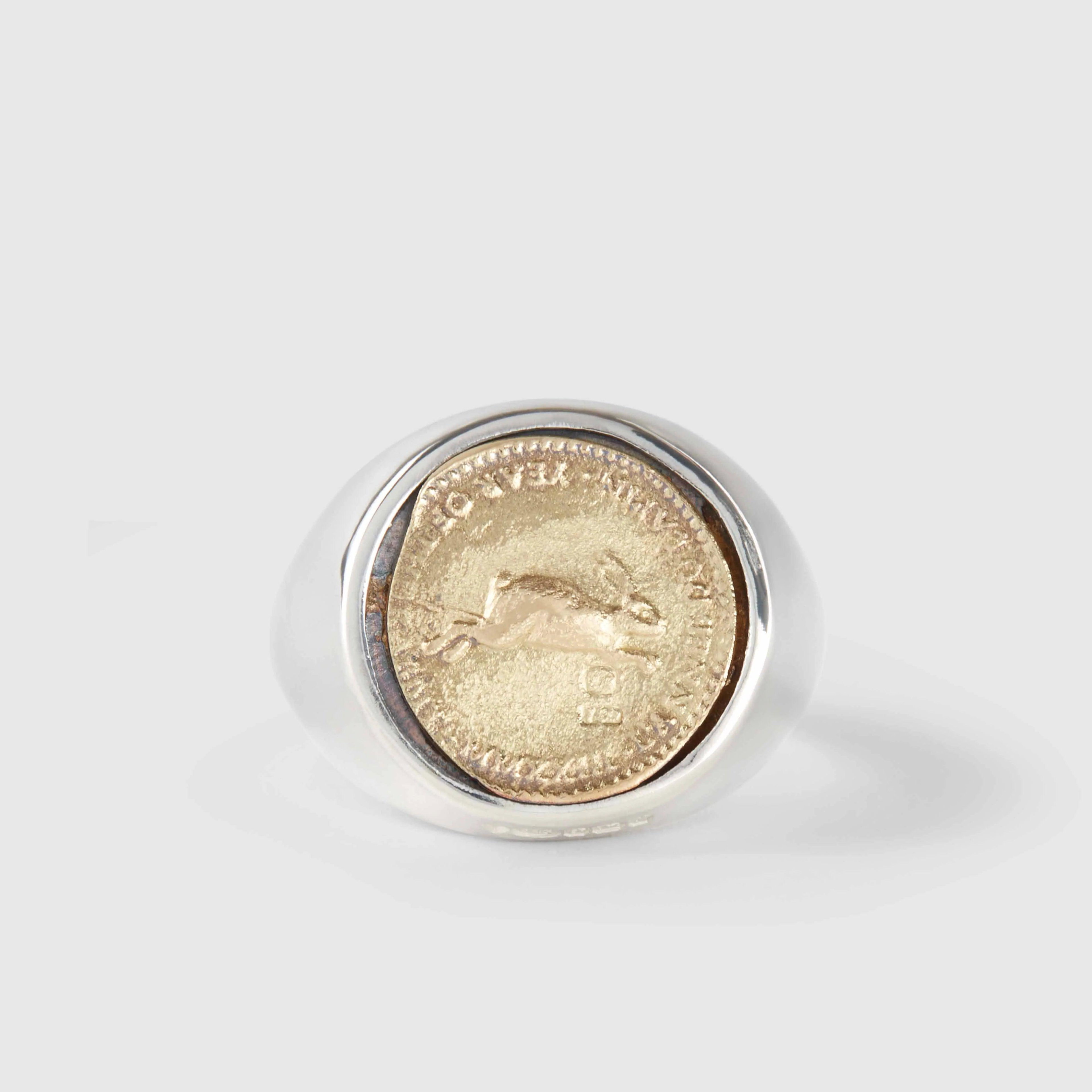 Bunney - DSM Exclusive Year of the Rabbit Coin Signet Ring - (Silver/Gold) by BUNNEY