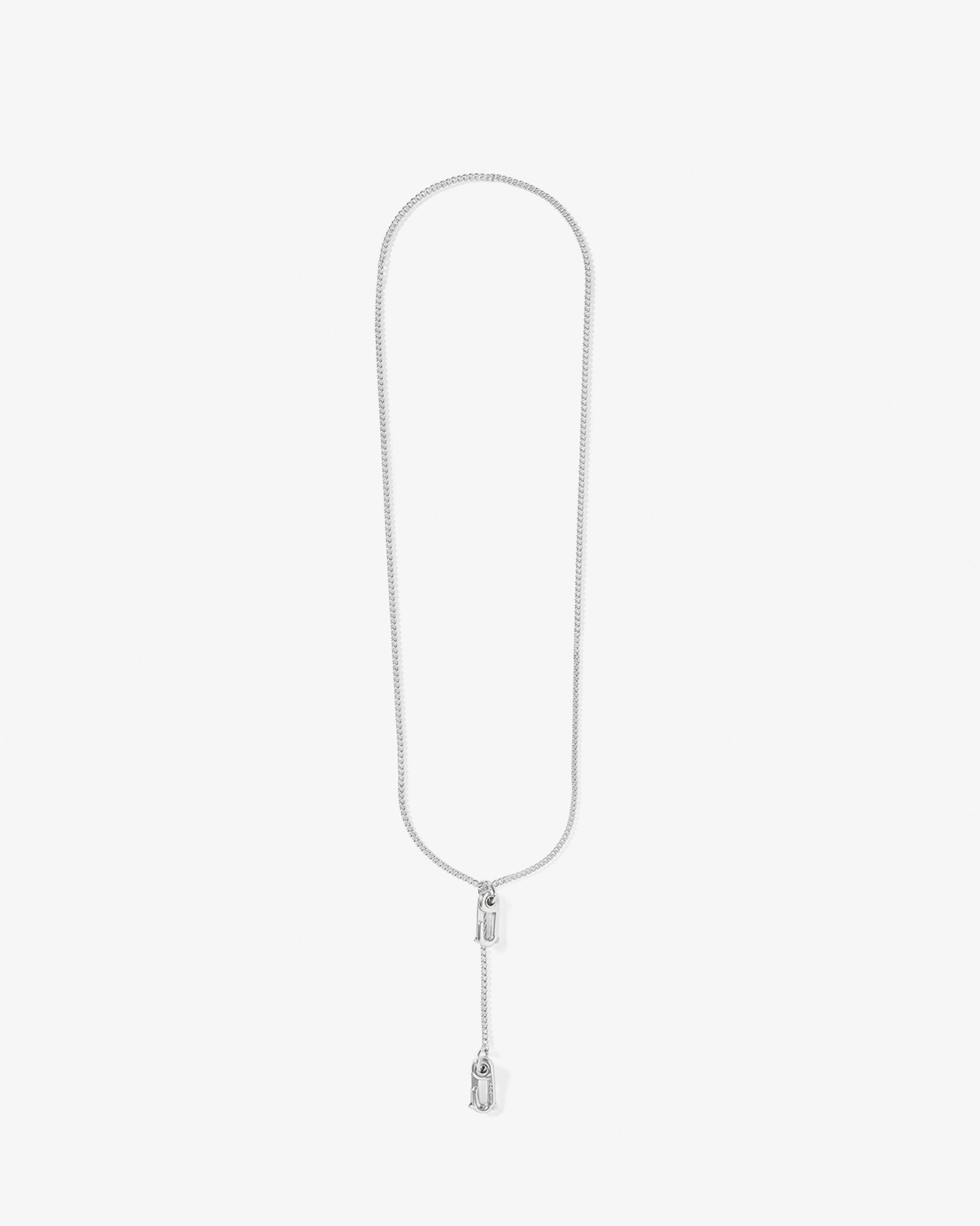Bunney - Double Hook Necklace  - (Silver) by BUNNEY