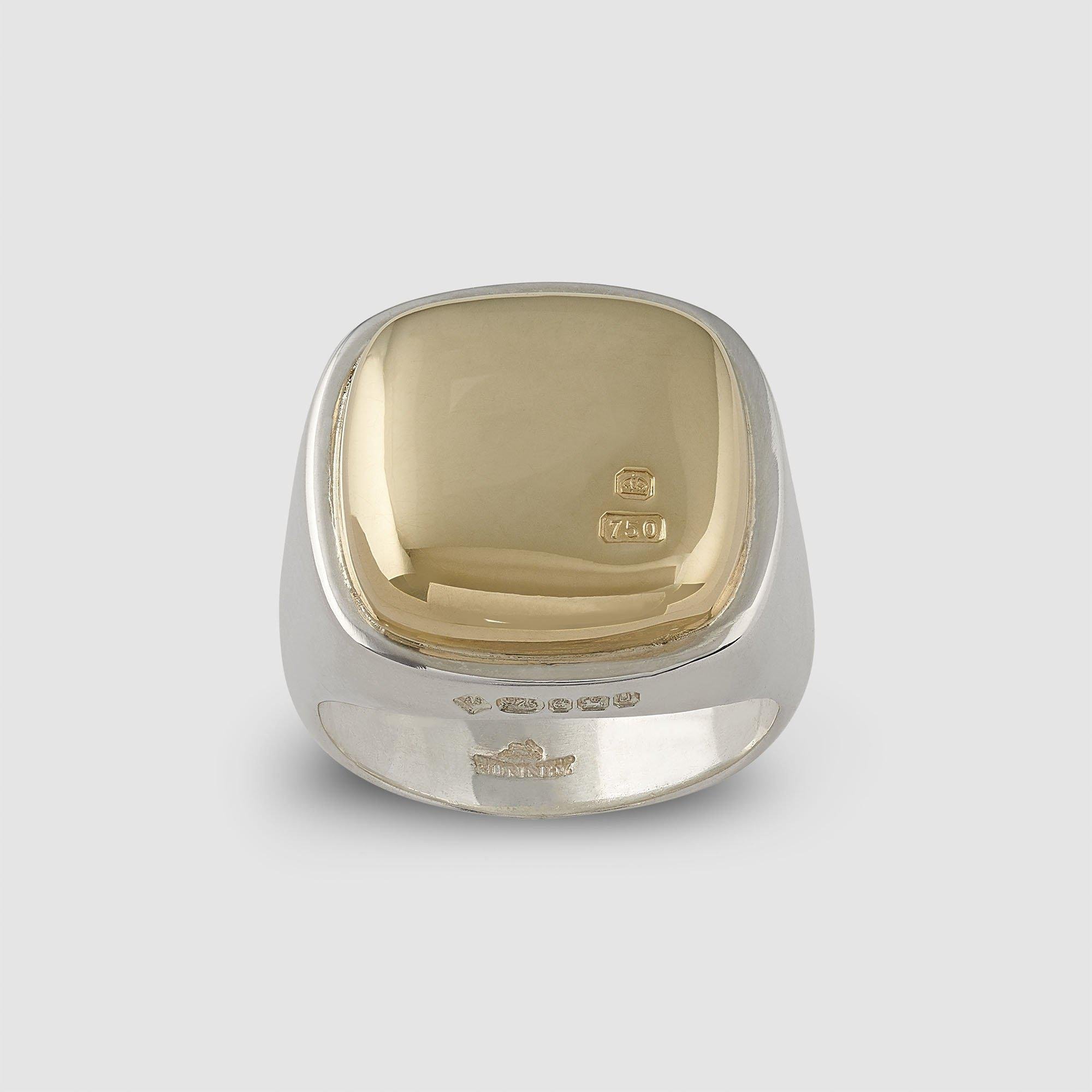Bunney - Heavy Cushion Cabachon Signet Ring by BUNNEY