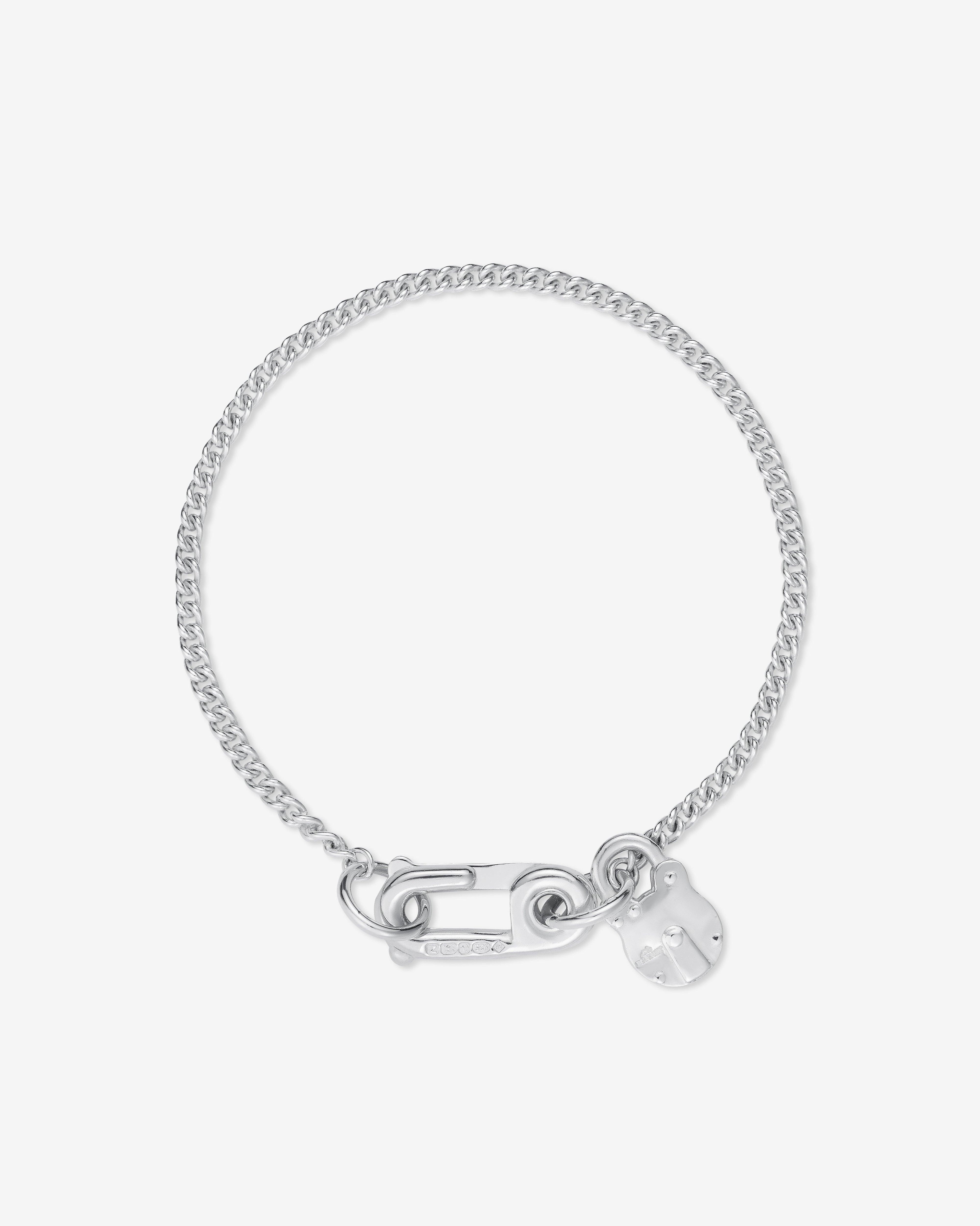 Bunney - M Hook/Padlock Bracelet -  (Silver) by BUNNEY
