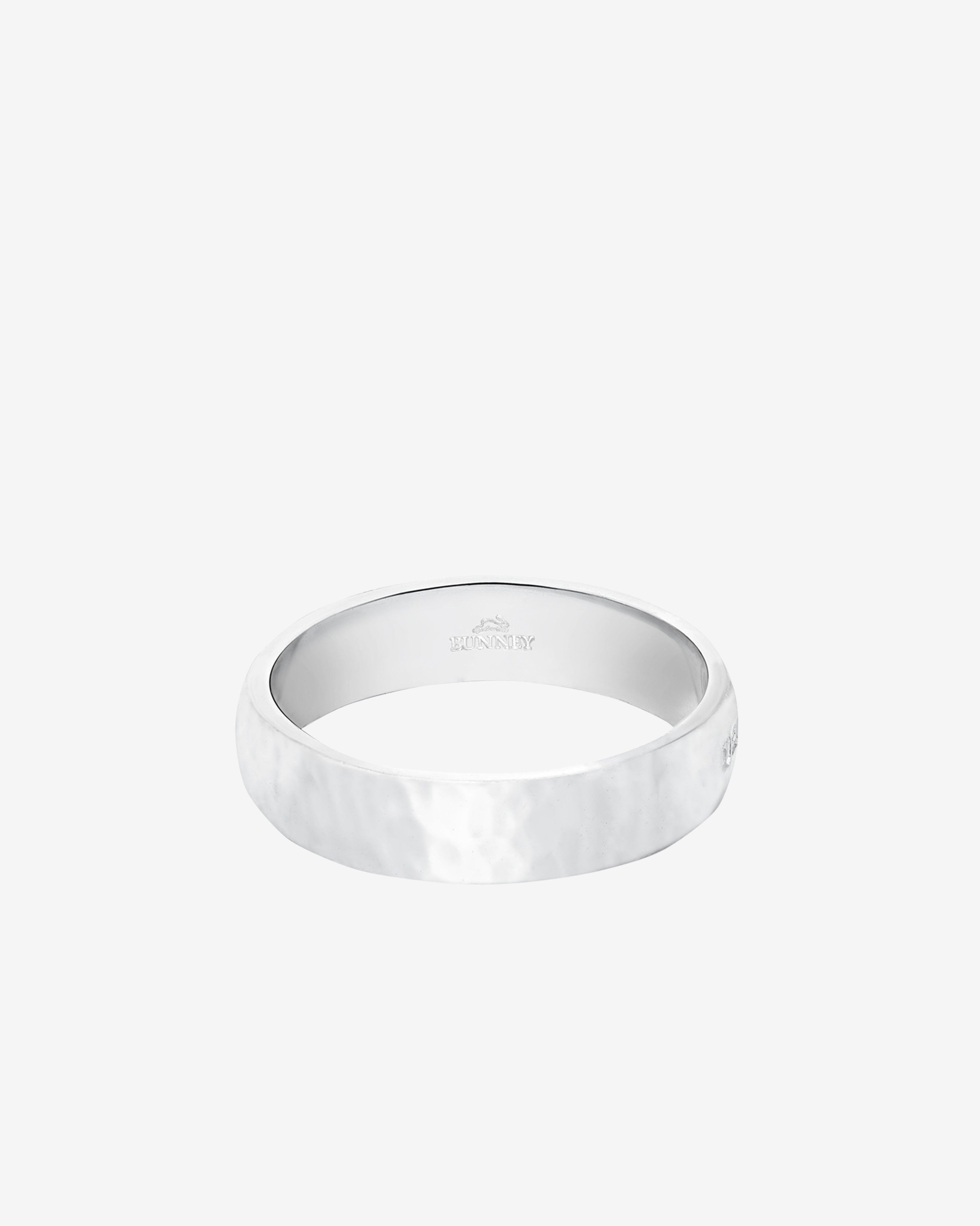 Bunney - Men's Hammered Band - (Silver) by BUNNEY