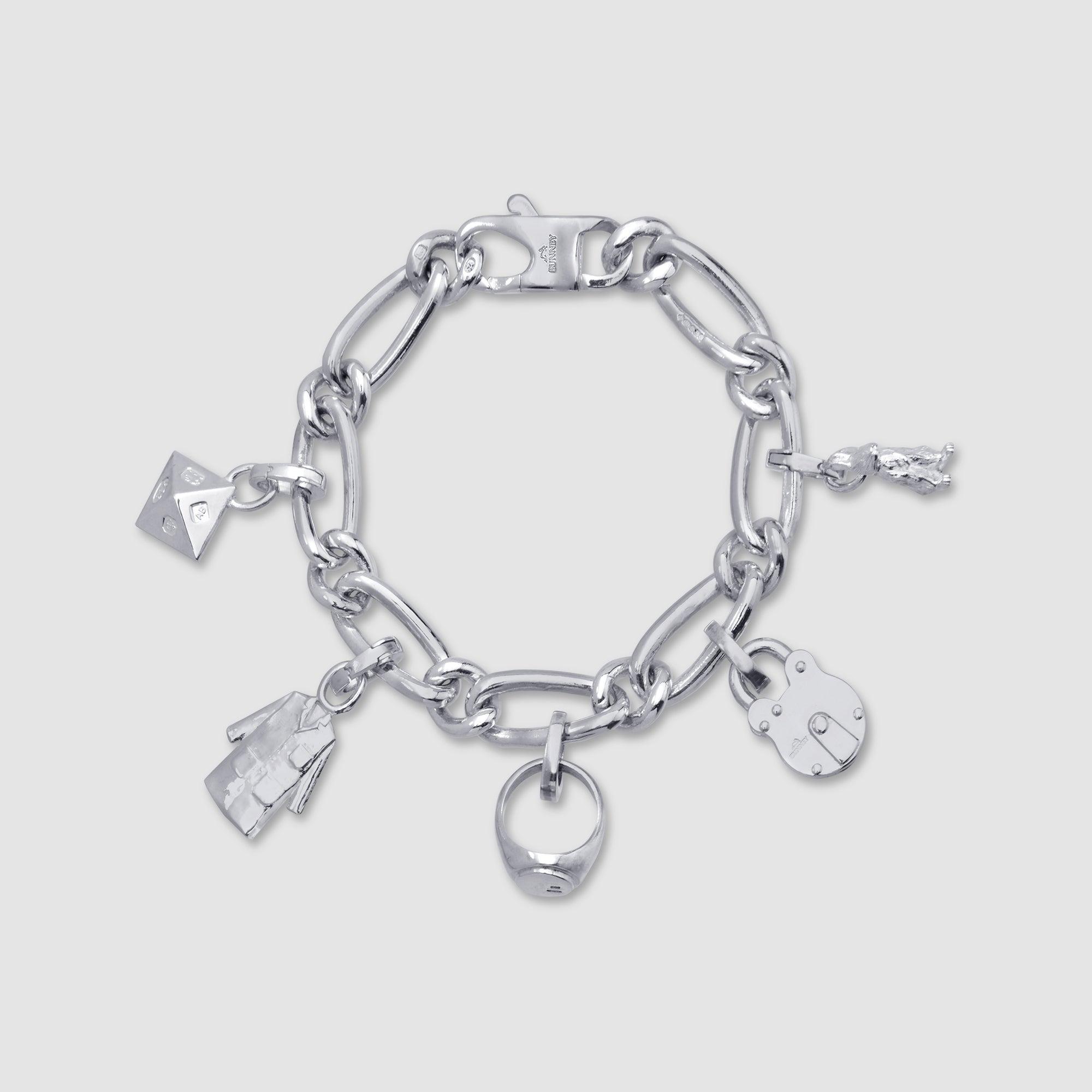 Bunney - Silver Icon Charm Bracelet - (Silver) by BUNNEY
