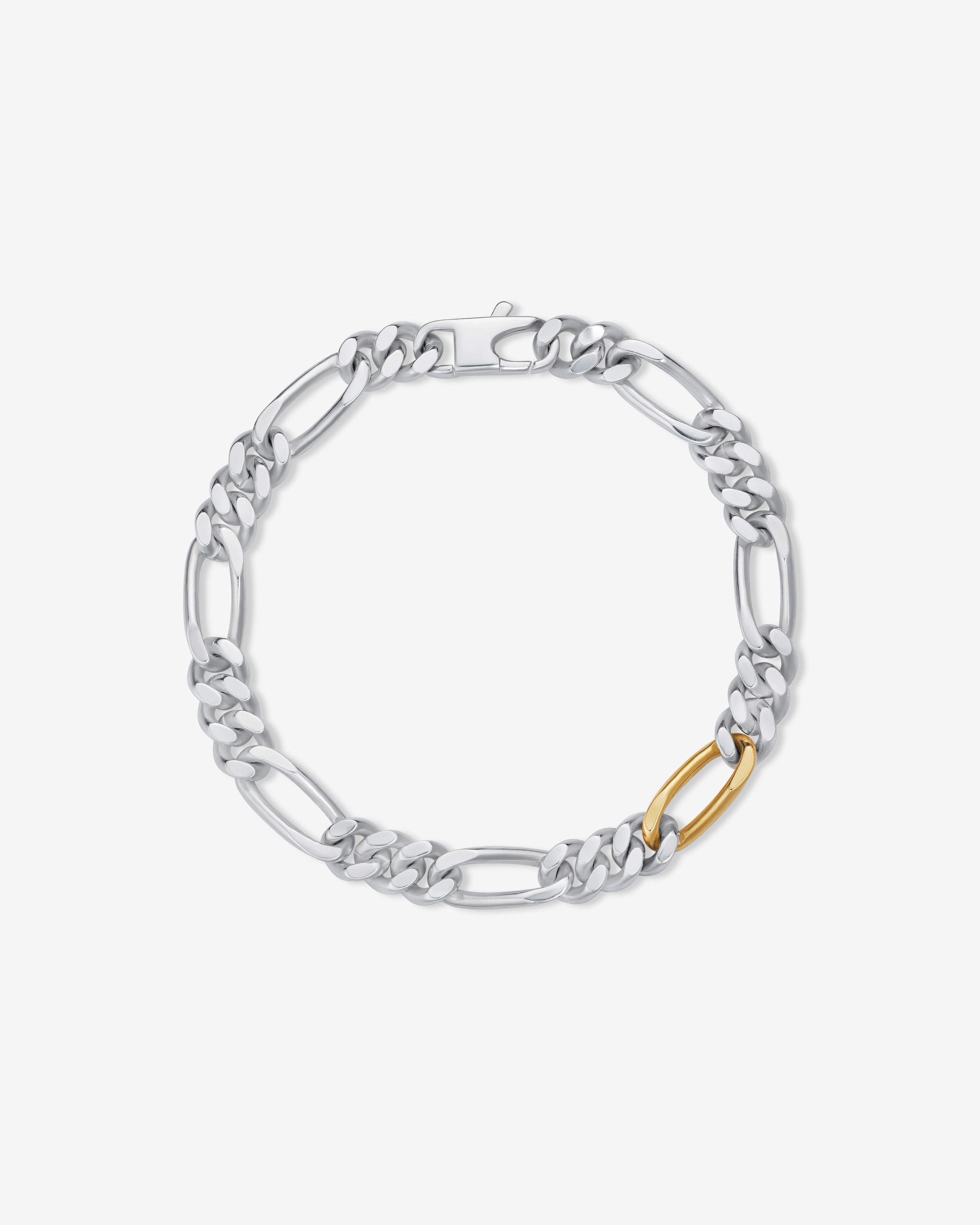 Bunney  - Small Figaro Bracelet -  (Silver/Gold) by BUNNEY