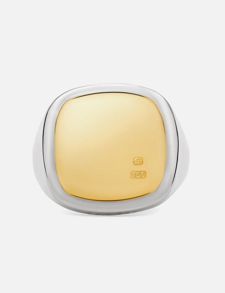 Heavy Cushion Signet Ring by BUNNEY
