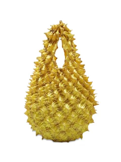 shibori-pleated tote bag by BUNZABURO KYOTO