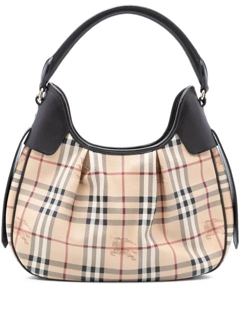 2000-2010 Haymarket Check Coated Canvas Brooklyn hobo bag by BURBERRY 