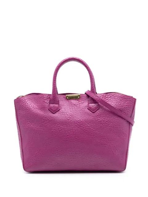 2000-2017 Embossed Leather Dewsbury satchel by BURBERRY 