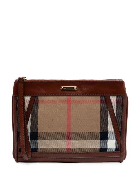 2000-2017 Exploded Check Canvas Wristlet clutch bag by BURBERRY 