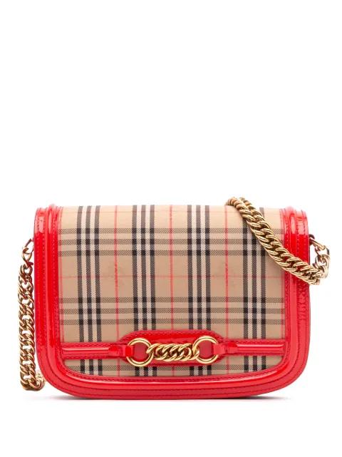 2000-2017 Haymarket Check Canvas 1983 Link Flap shoulder bag by BURBERRY 2000-2017 Haymarket Check Canvas 1983 Link Flap shoulder bag by BURBERRY