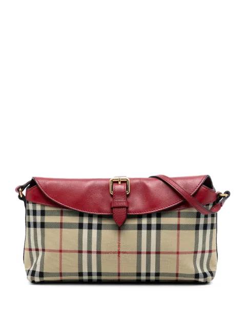 2000-2017 Haymarket Check Canvas Leah crossbody bag by BURBERRY 2000-2017 Haymarket Check Canvas Leah crossbody bag by BURBERRY