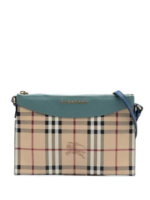 2000-2017 Haymarket Check Canvas Peyton crossbody bag by BURBERRY 2000-2017 Haymarket Check Canvas Peyton crossbody bag by BURBERRY