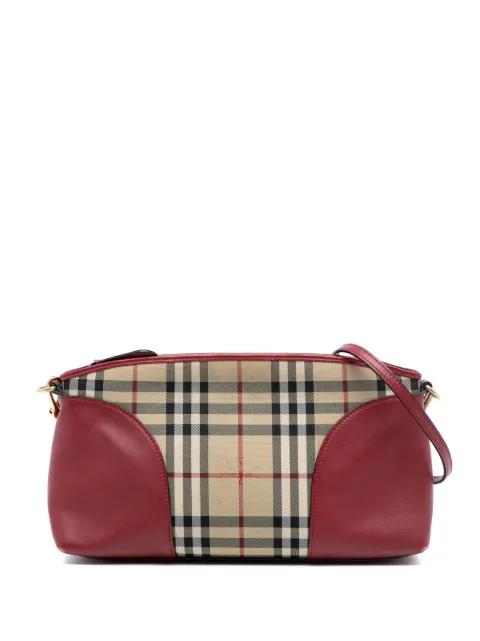 2000-2017 Haymarket Check Coated Canvas Chichester crossbody bag by BURBERRY 