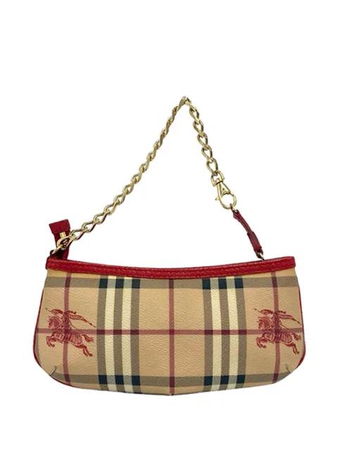 2000-2017 Haymarket Check Coated Canvas Clara Pochette shoulder bag by BURBERRY 