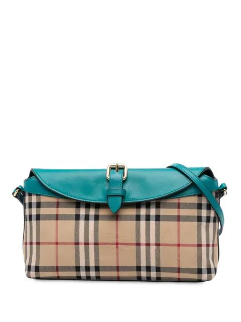 2000-2017 Haymarket Check Coated Canvas Leah crossbody bag by BURBERRY 