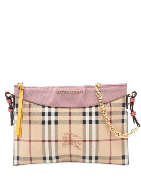 2000-2017 Haymarket Check Coated Canvas Peyton crossbody bag by BURBERRY 2000-2017 Haymarket Check Coated Canvas Peyton crossbody bag by BURBERRY