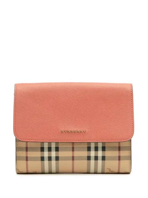 2000-2017 Haymarket Check Coated Canvas and Calfskin Loxley crossbody bag by BURBERRY 