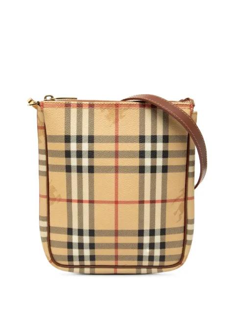 2000-2017 Haymarket Check Coated Canvas crossbody bag by BURBERRY 